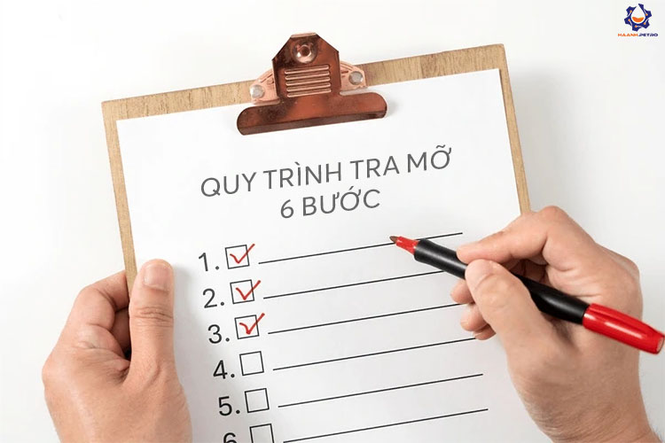 quy trình tra mỡ